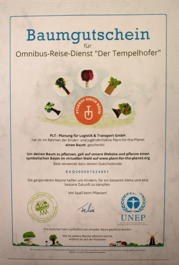 Urkunde Tempelhofer